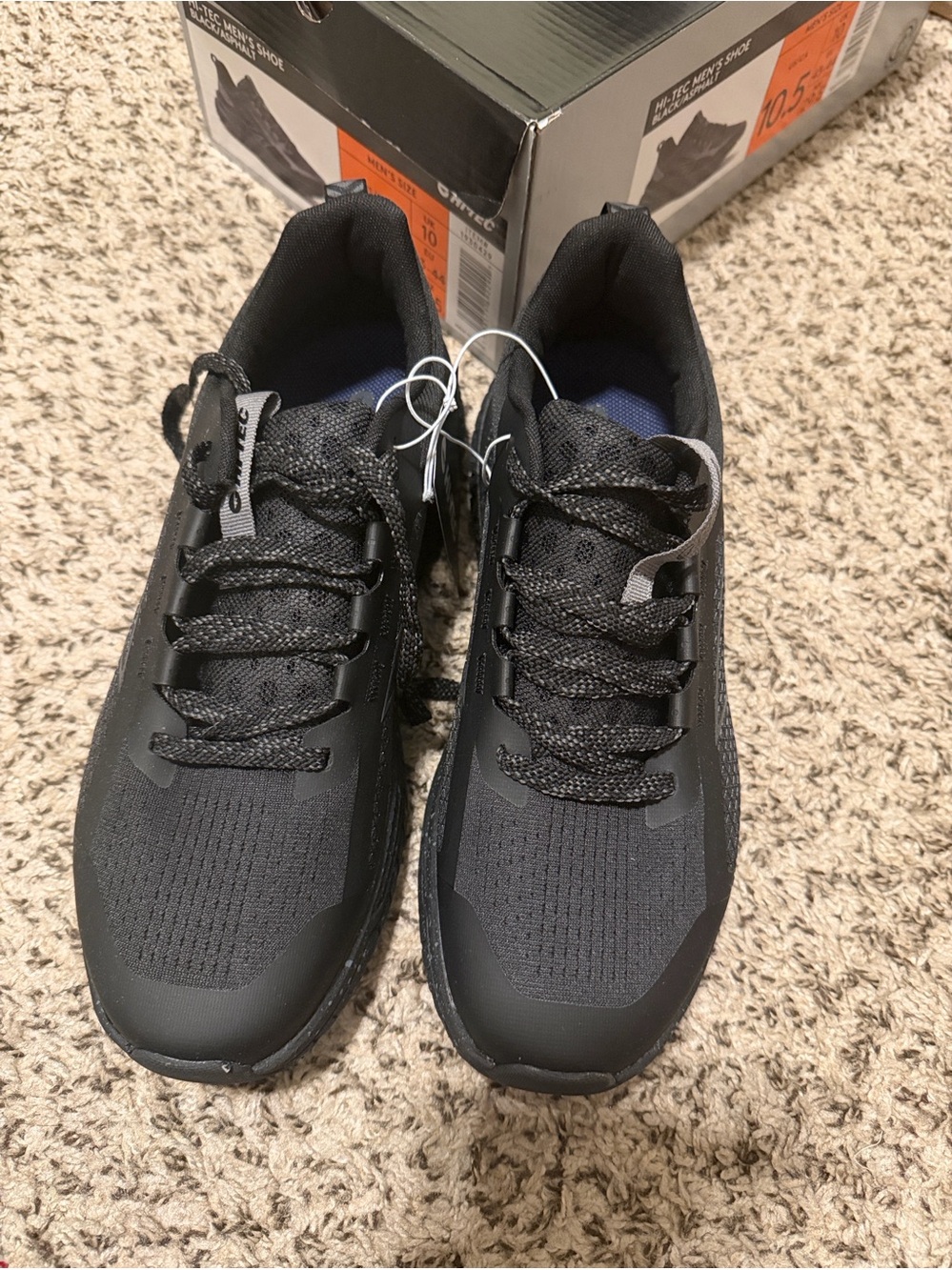 Hi-Tec Men's Trail Shoes Athletic Sneakers BLACK